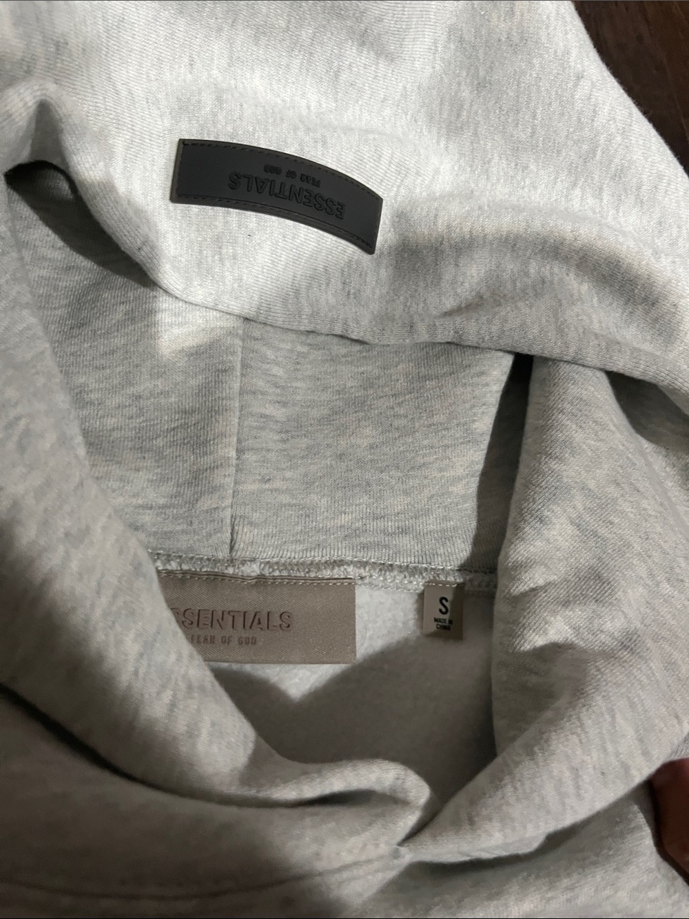 Essentials Light Gray Pullover Hoodie - Picture 2 of 2